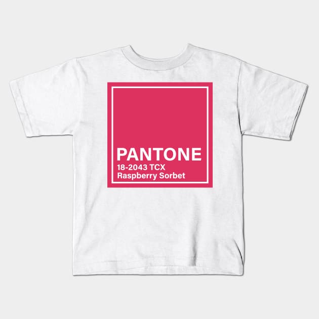 pantone 18-2043 TCX Raspberry Sorbet Kids T-Shirt by princessmi-com